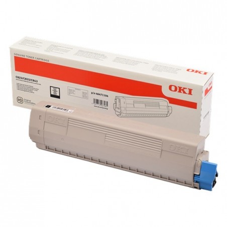 OKI C823/C833/C843 Negro Cartucho de Toner Original - 46471104