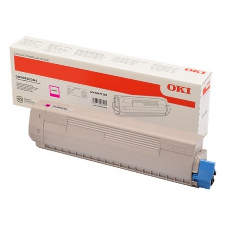 OKI C823/C833/C843 Magenta Cartucho de Toner Original - 46471102