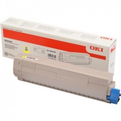 OKI C833/C843 Amarillo Cartucho de Toner Original - 46443101