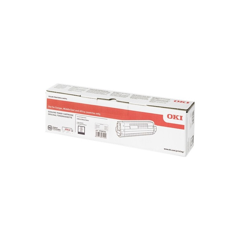 OKI C824/C834/C844 Negro Cartucho de Toner Original - 47095704