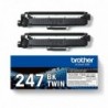 Brother TN247 Negro Pack de 2 Cartuchos de Toner Originales - TN247BKTWIN