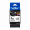 Brother TZeFX221 Cinta Laminada Flexible Original de Etiquetas - Texto negro sobre fondo blanco - Ancho 9mm x 8 metros