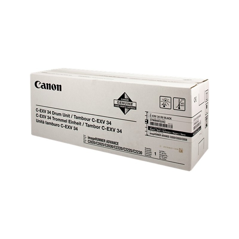 Canon CEXV34 Negro Tambor de Imagen Original - 3786B003 (Drum)