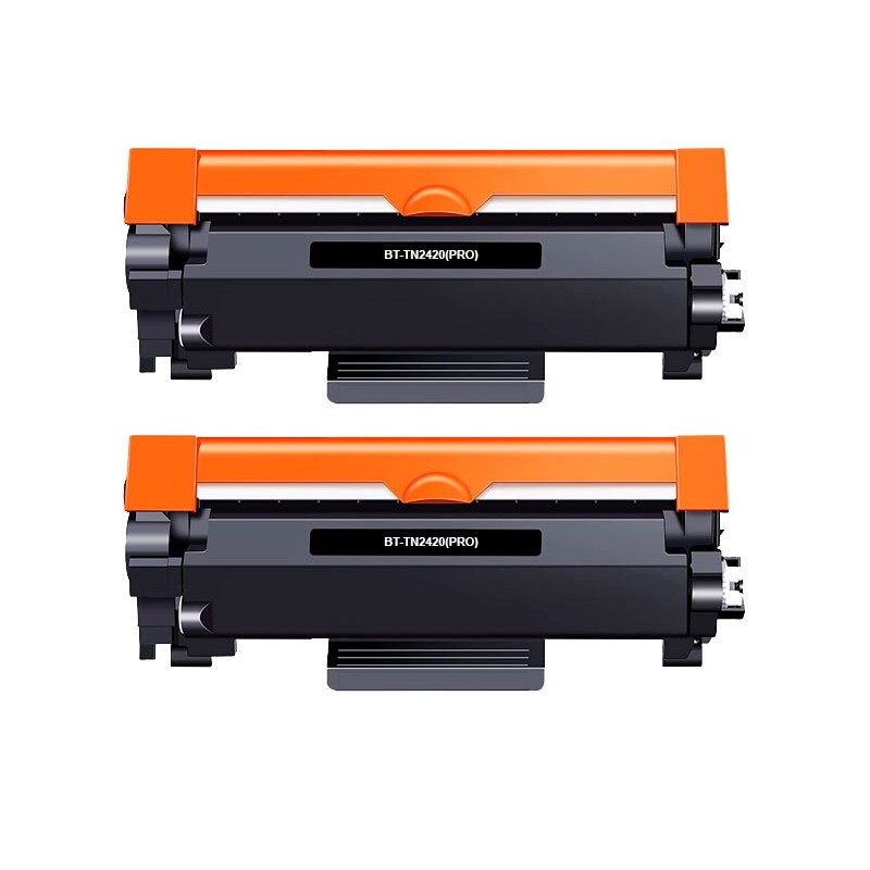 Brother TN2420/TN2410 Negro Pack de 2 Cartuchos de Toner Genericos