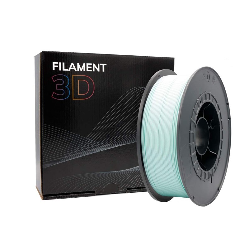 Filamento 3D PLA - Diametro 1.75mm - Bobina 1kg - Color Espuma de Mar