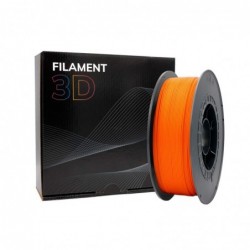 Filamento 3D PLA - Diametro 1.75mm - Bobina 1kg - Color Naranja