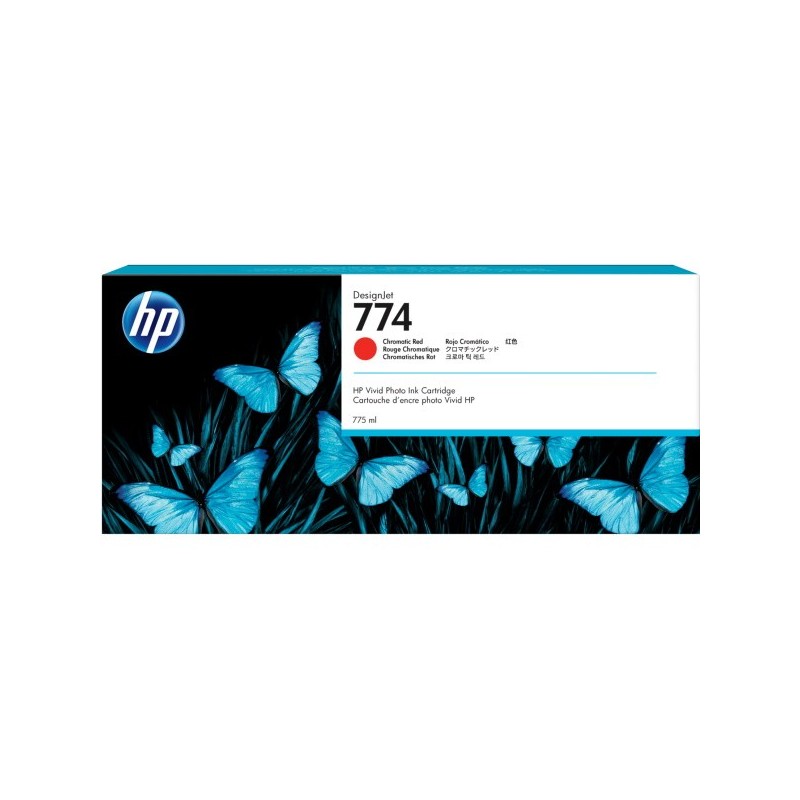 HP 774 Rojo Cromatico Cartucho de Tinta Original - P2W02A