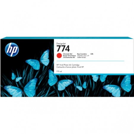 HP 774 Rojo Cromatico Cartucho de Tinta Original - P2W02A