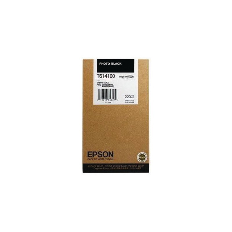 Epson T6141 Negro Photo Cartucho de Tinta Original - C13T614100