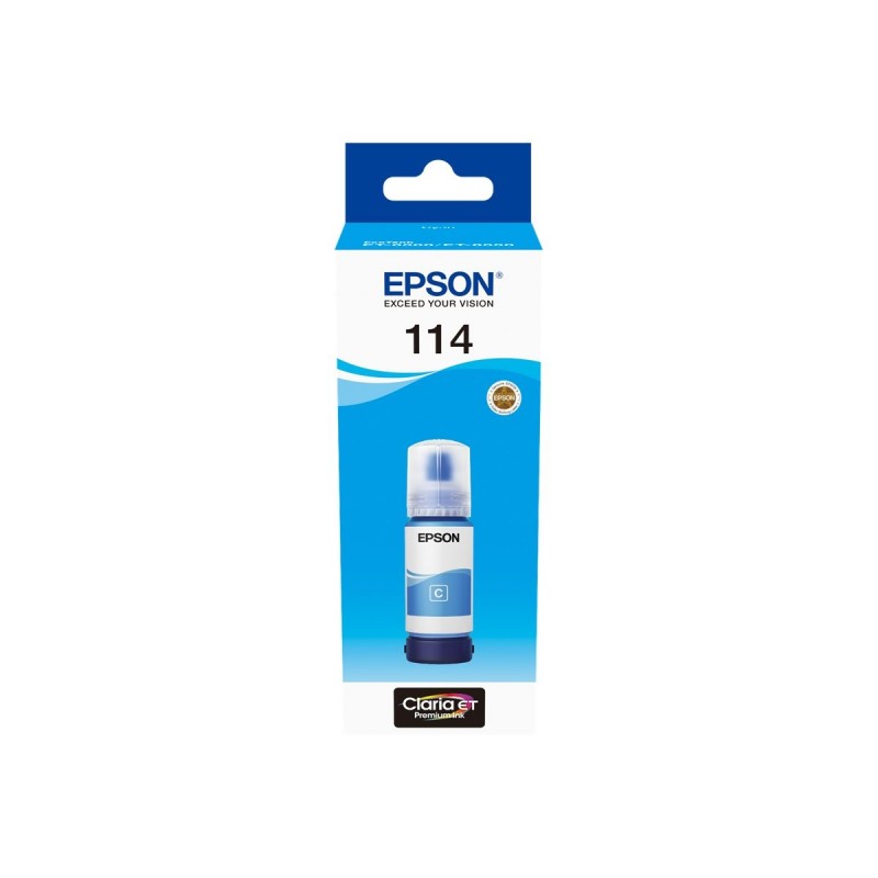 Epson 114 Cyan Botella de Tinta Pigmentada Original - C13T07B240