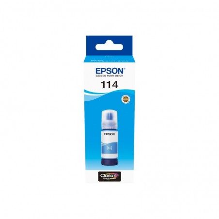 Epson 114 Cyan Botella de Tinta Pigmentada Original - C13T07B240