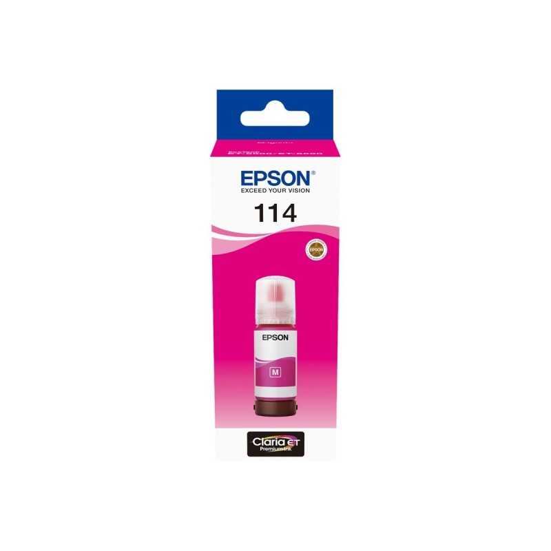 Epson 114 Magenta Botella de Tinta Pigmentada Original - C13T07B340