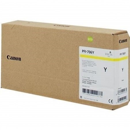 Canon PFI706 Amarillo Cartucho de Tinta Original - 6684B001