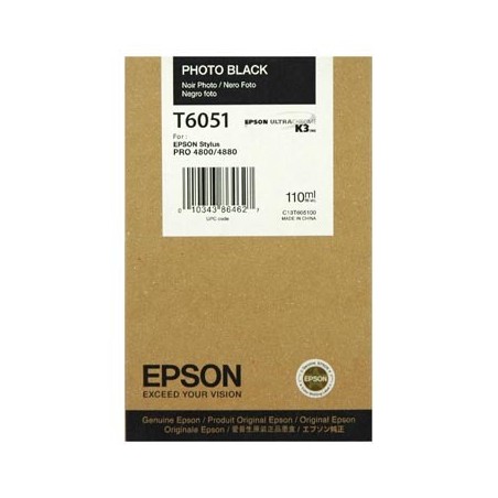 Epson T6061 Negro Photo Cartucho de Tinta Original - C13T605100