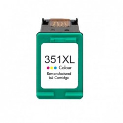 HP 351XL Color Cartucho de Tinta Remanufacturado - Reemplaza CB338EE/CB337EE