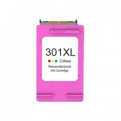 HP 301XL Color Cartucho de Tinta Remanufacturado - Muestra Nivel de Tinta - Reemplaza CH564EE/CH562EE