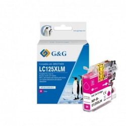 G&G Brother LC125XL Magenta Cartuchos de Tinta Generico - Reemplaza LC125XLM