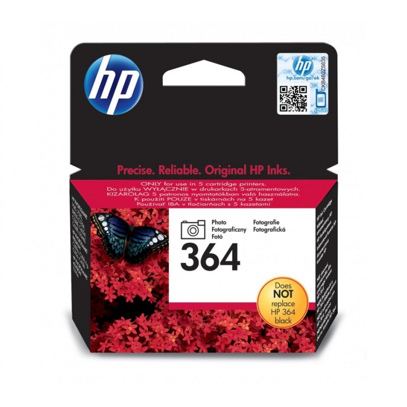 HP 364 Negro Photo Cartucho de Tinta Original - CB317EE