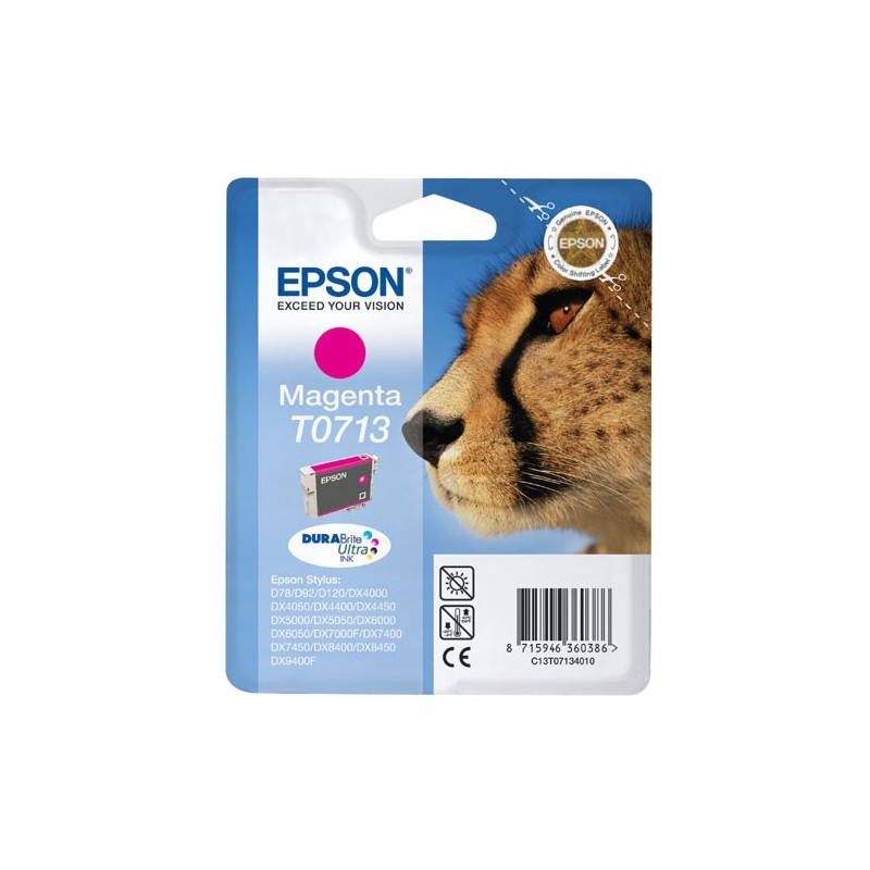 Epson T0713 Magenta Cartucho de Tinta Original - C13T07134012