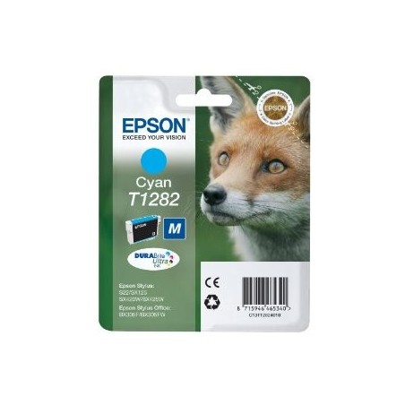 Epson T1282 Cyan Cartucho de Tinta Original - C13T12824012